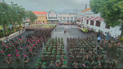 Jelang Pergantian Tahun 2022, 2400 Personil TNI/ Polri Disiagakan Jaga Keamanan dan Antisipasi Kerumunan