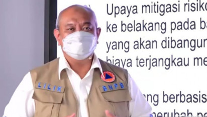 BNPB: Jumlah Kejadian Bencana 2021 Turun Namun Angka Dampak Naik