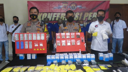 Polres Sukabumi Amankan Narkotika Senilai Rp315 Juta Siap Edar, Rencananya Dipasarkan saat Tahun Baru