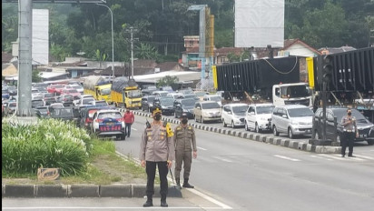Arus Balik Nataru 2022, Tol Solo-Semarang padat
