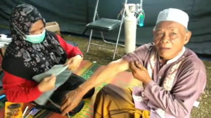 200 Korban Banjir Palas Mulai Datangi Posko Kesahatan untuk Berobat