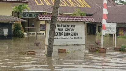 Banjir di Aceh Utara Meluas !  15 Kecamatan Terdampak,  32.854 Jiwa Mengungsi dan 2 Bocah Tenggelam Terseret Arus Banjir