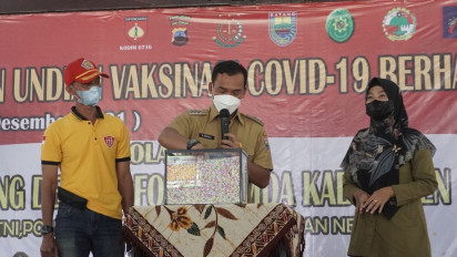 Vaksinasi Covid-19 Berhadiah di Kabupaten Batang, Ada Warga yang Dapat Motor