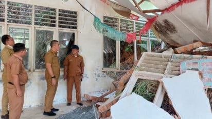 Puluhan Sekolah di Madina yang Porak poranda akibat Banjir dan Longsor Masih Belum Diperbaiki