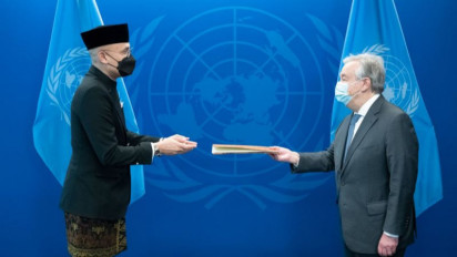 RI Serahkan Surat Kepercayaan ke Sekjen PBB Antonio Guterres