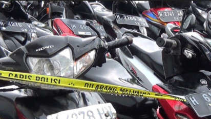 Polres Semarang Amankan Sebanyak 46 Unit Sepeda Motor dari Seorang Wanita Hasil Kejahatan Curanmor