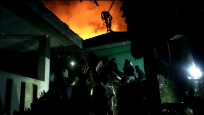 Tiga Rumah Dilahap Si Jago Merah, Warga Jasingga Padamkan Api Dengan Alat Seadanya