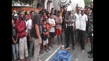 Jatuh Saat Aksi Freestyle di Atas Motor, Dua Remaja Tewas Terlindas Truk Tangki