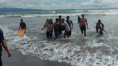 Asyik Berenang, Wisatawan Jakarta Tewas di Pantai Karang Hawu Sukabumi 