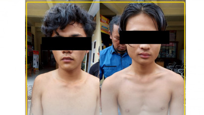 Terekam CCTV, Polisi Ciduk Dua Pemuda di Sungai Penuh Jambi Diduga Lakukan Penaniayaan Terhadap Seorang Kakek