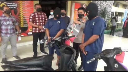 Beraksi di 5 TKP, 2 Orang Komplotan Curanmor Dibekuk Buser Macam Mentaya