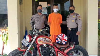 Bawa Kabur Motor dan HP Teman, Pria Asal Riau Diringkus Polisi