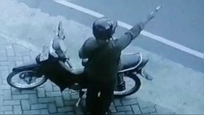 Ada Koboy di Kota Batu Terekam CCTV