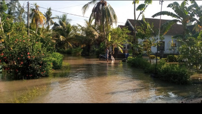 Banjir Masih Tinggi, Ribuan Warga Terdampak di Semboro Jember Butuh Bantuan Makanan
