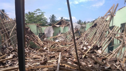 Dimakan Usia, Gedung Purnawirawan dan Warakawuri TNI Polri Ciamis Ambruk