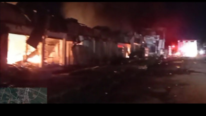 Puluhan Kios di Pasar Bululawang Malang Ludes Terbakar