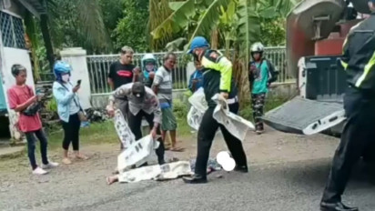 Truk Molen Lindas Sepeda Motor di Banyumas, Pengendara Tewas di Lokasi