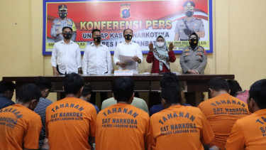 Sebanyak 16 Tersangka Pelaku Narkoba Ditangkap Polisi Selama Dua Pekan