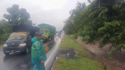 Hutan Taman Nasional Baluran Banjir, Jalur Pantura Surabaya Banyuwangi Lumpuh Satu Jam