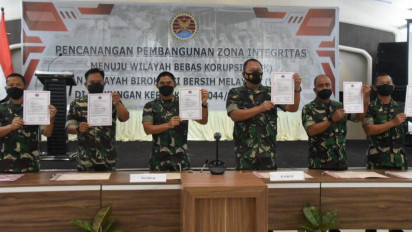 Danrem Gapo Pimpin Penandatanganan Pakta Integritas Menuju Wilayah Bebas Korupsi  