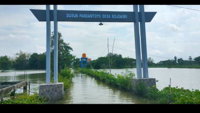 Sungai Bengawan Jero Meluap, 26 Desa di 5 Kecamatan Terendam Banjir