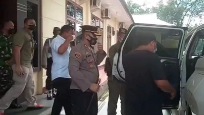 OTT KPK, Kapolda Sumut Bawa Bupati Langkat ke Polres Binjai