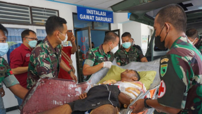 4 Anggota TNI Korban Penyerangan Kelompok Separatis Bersenjata Dievakuasi ke Rumah Sakit Angkatan Laut Sorong