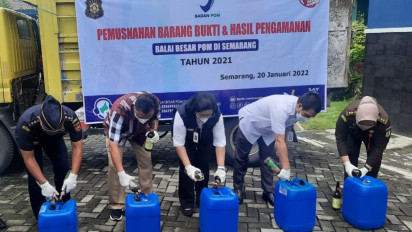 BBPOM Semarang Musnahkan 23 Ribu Lebih Obat Tradisional Berbahaya