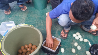Bekal Setelah Bebas, Narapidana Lapas Kelas IIB Batang Belajar Produksi Telur Asin