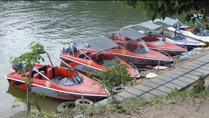 Serunya Naik Speedboat di Waduk Jatibarang Semarang