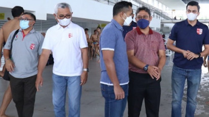 Anin Bakrie Tinjau Langsung Seleknas Polo Air Putra Menuju Asian Games 2022 