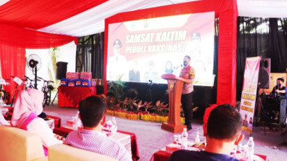 Polda Kaltim Gelar Vaksinasi Anak Usia 6-11 Tahun Serentak di 10 Titik di Samarinda