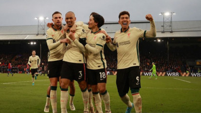 Tendangan Penalti Fabinho Kunci Kemenangan Liverpool Atas Crystal Palace