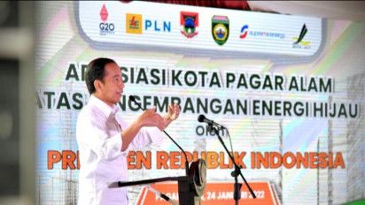 Presiden Jokowi Dorong Energi Hijau di Pagar Alam dan Jadi Kota Pertama Nol Emisi di RI