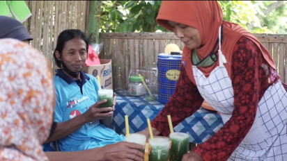 Segarnya Es Dawet Ikan Tengiri dan Daun Kelor, Dipercaya Berkhasiat untuk Kesehatan