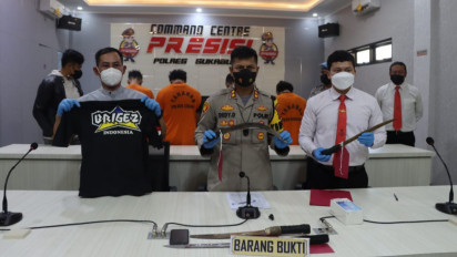 Polisi Tangkap Empat Anggota Geng Motor Pelaku Begal Handphone