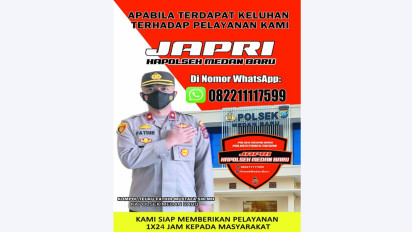 Segera Buktikan Langsung Nomor Layanan 24 Jam di Tangan Kapolsek Medan Baru