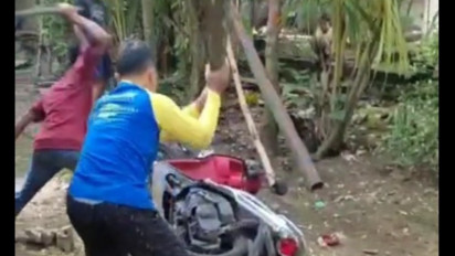 Curi 3 Handphone Milik Warga Penjaga Warung di Kawasan Obyek Wisata, Pelaku Dihajar Massa