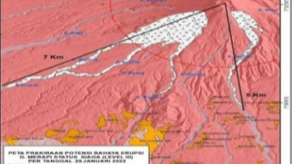 Badan Geologi Umumkan Pemutakhiran Rekomendasi Status Gunung Merapi