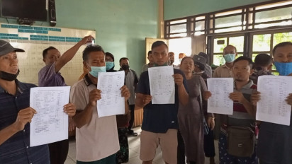 Rencana Pemindahan Pasar, Ratusan Pedagang di Rembang Gelar Aksi