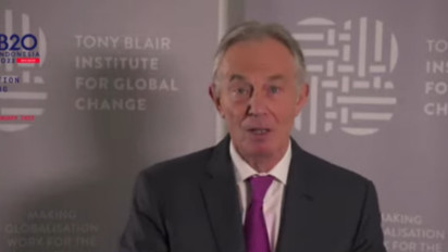 Mantan Perdana Menteri Inggris Tony Blair Yakin Presidensi G20 Indonesia Dapat Satukan Dunia