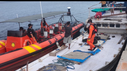 Pencarian 4 Awak KLM Darmawan Jaya Dihentikan Sementara, Tim SAR Kehabisan Bahan Bakar