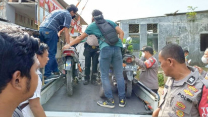 Buntut Demo Anarkis di Polda Jabar, Polisi Amankan 15 Orang Anggota GMBI di Bogor dan Sita Senjata Tajam