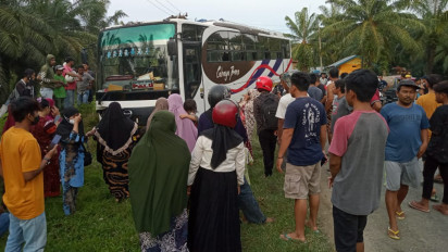 Kecelakaan Maut Bus vs Sepeda Motor di Jalan Trans Sulawesi Mamuju Tengah, Satu Orang Tewas Satu Luka Berat