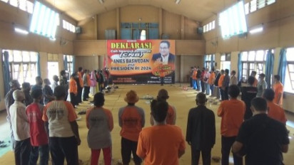 Deklarasi di Nganjuk, Relawan Bertekad Jadikan Anies Presiden di 2024