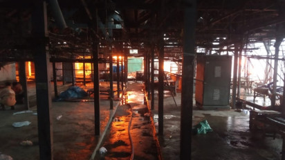 259 Kios Pedagang Pasar Sidayu Gresik Ludes Terbakar, Pemkab Diminta Pakai Biaya Tak Terduga