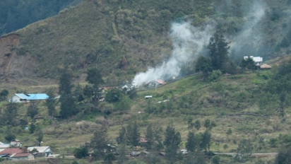 Honai Suku Dani Dibakar Kelompok Separatis Bersenjata di Kabupaten Puncak