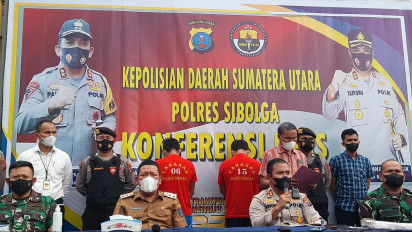 Polisi Tangkap Dua Orang Pelaku Peledakan Bom Ikan di Kota Sibolga Sumatera Utara