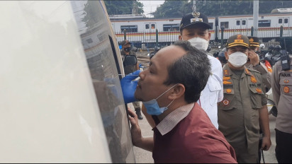 Ikut Tes Acak Swab Antigen di Stasiun Bekasi, 4 Penumpang KRL Dinyatakan Positif Covid-19