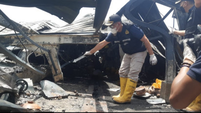 Penyidikan Kebakaran Relokasi Pasar Johar, Tim Labfor Polda Jateng Amankan Instalasi Listrik